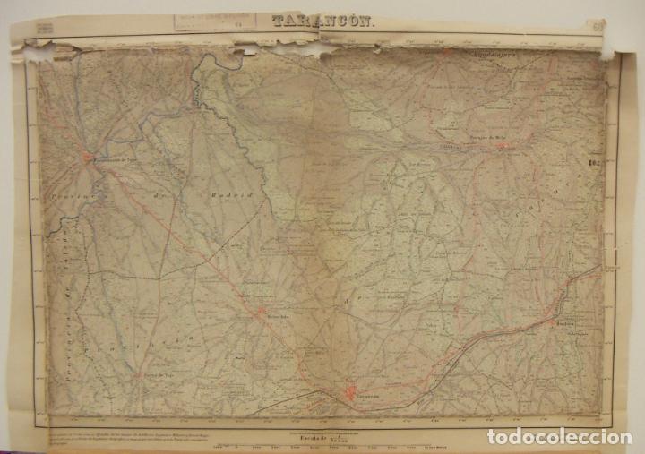 Militaria: MAPA DE TARANCON PARA LA 3&ordf; SECCION DEL E.M.C. - Foto 1