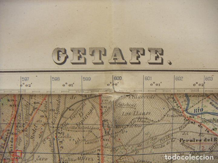 Militaria: MAPA DE GETAFE 2&ordf; EDICION 1948 PARA ESCUELA SUPERIOR DEL EJERCITO - Foto 5