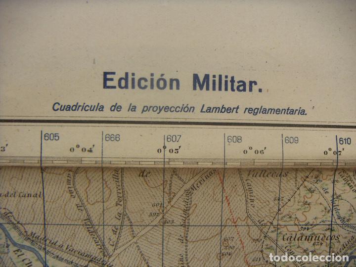 Militaria: MAPA DE GETAFE 2&ordf; EDICION 1948 PARA ESCUELA SUPERIOR DEL EJERCITO - Foto 6