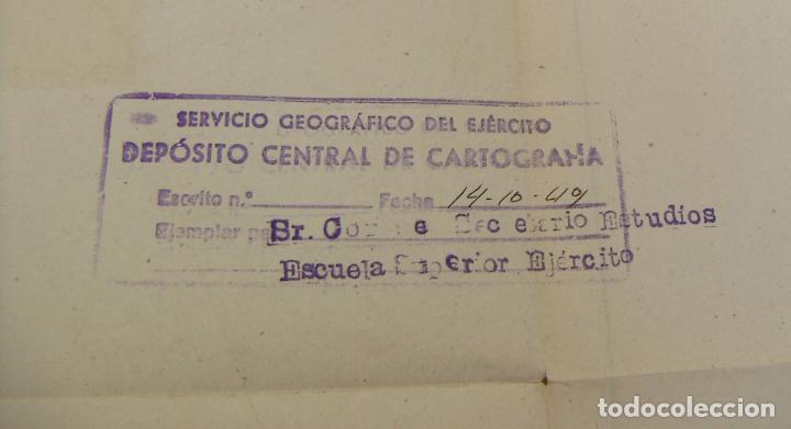 Militaria: MAPA DE GETAFE 2&ordf; EDICION 1948 PARA ESCUELA SUPERIOR DEL EJERCITO - Foto 8
