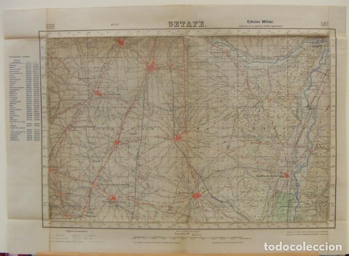 Militaria: MAPA DE GETAFE 2&ordf; EDICION 1948 PARA ESCUELA SUPERIOR DEL EJERCITO - Foto 1
