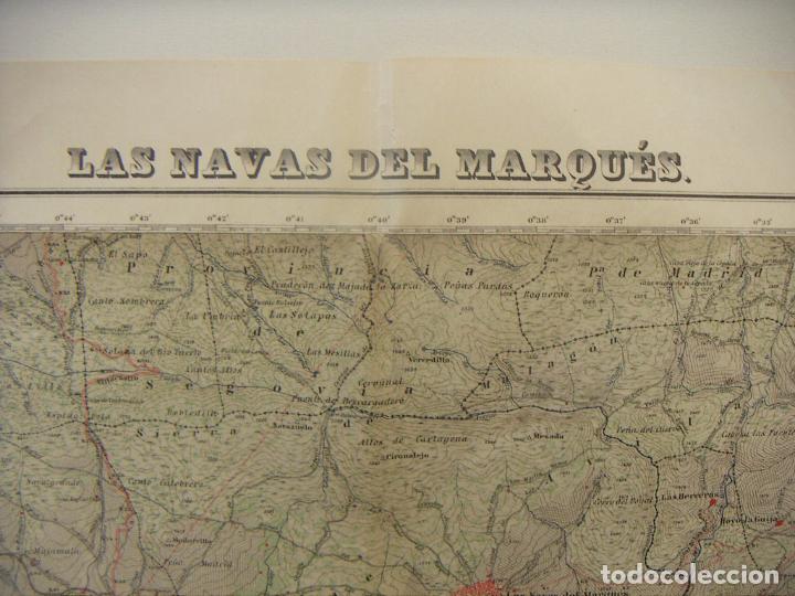 Militaria: MAPA DE LAS NAVAS DEL MARQUES 1&ordf; EDICION 1940 - Foto 2