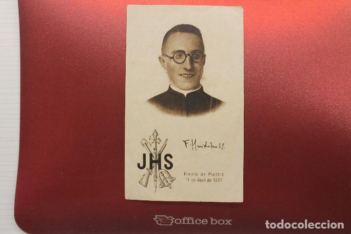 Militaria: ESQUELA, FRENTE DE MADRID, 1937, FERNANDO DE HUIDOBRO, CAPELL&Aacute;N VOLUNTARIO LEGI&Oacute;N, SACERDOTE JESUITA