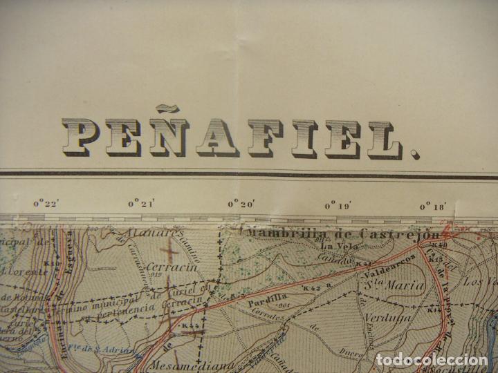 Militaria: MAPA DE PE&Ntilde;AFIEL 1&ordf; EDICION 1935 - Foto 5