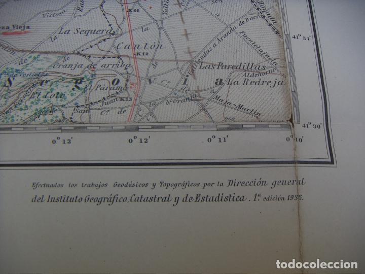 Militaria: MAPA DE PE&Ntilde;AFIEL 1&ordf; EDICION 1935 - Foto 7