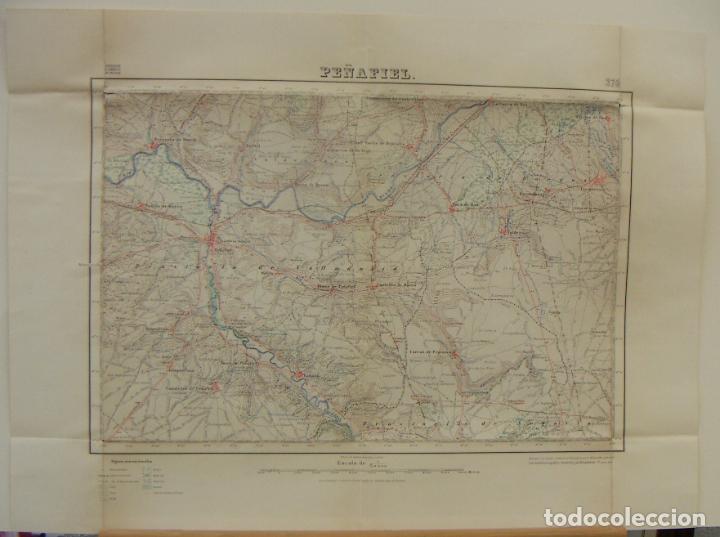 Militaria: MAPA DE PE&Ntilde;AFIEL 1&ordf; EDICION 1935 - Foto 1