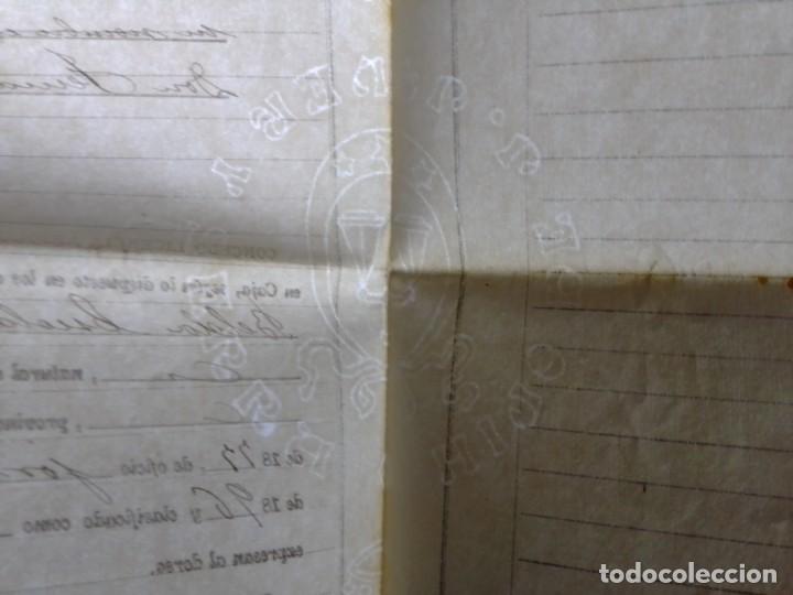Militaria: Antigua licencia del ej&eacute;rcito espa&ntilde;ol 1908 - Foto 5