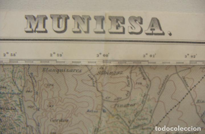Militaria: MAPA DE MUNIESA 1&ordf; EDICION 1935 - Foto 2
