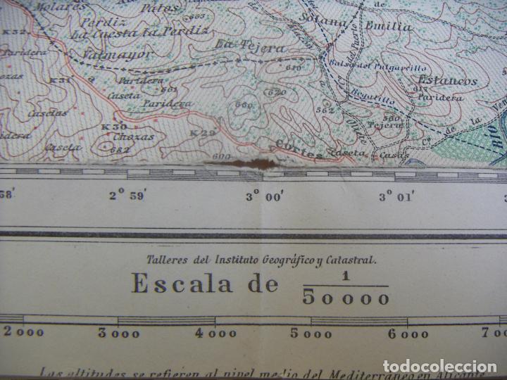 Militaria: MAPA DE MUNIESA 1&ordf; EDICION 1935 - Foto 6