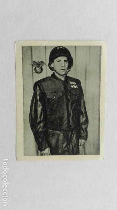 Militaria: CROMO DE CARRO DE COMBATE , N&ordm; 67: ARMADURA MODERNA PROTECCION PROYECTILES DE CALIBRE 45