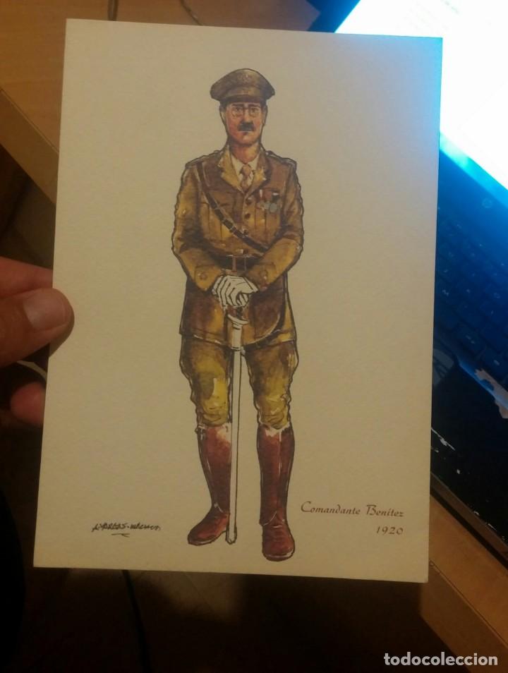 Militaria: COMANDANTE BEN&Iacute;TEZ LAMINA TIPO ACUARELA PROFESIONAL
