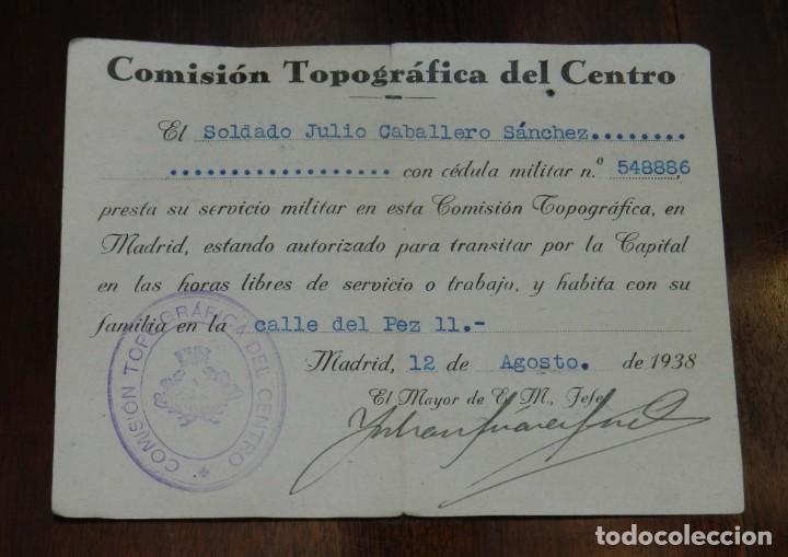 Militaria: COMISION TOPOGRAFICA CENTRO - Foto 1