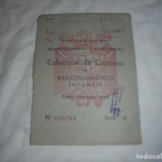 Militaria: CARTILLA DE RACIONAMIENTO INFANTIL PRIMER SEMESTRE DE 1952 PANADERIA ENRIQUE LLERANDI OVIEDO. Lote 213198512