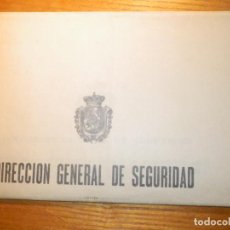 Militaria: DIRECCIÓN GENERAL SEGURIDAD, DIVISIÓN FERROCARRILES DISTRIBUCIÓN DEL PERSONAL CUERPO VIGILANCIA 1930