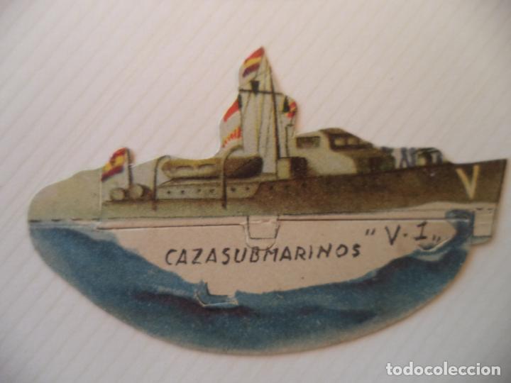 Military Antiques: EJERCITO POPULAR CAZA SUBMARINOS V1 SALIAN EN SOBRES SORPRESA DURANTE LA GUERRA CIVIL