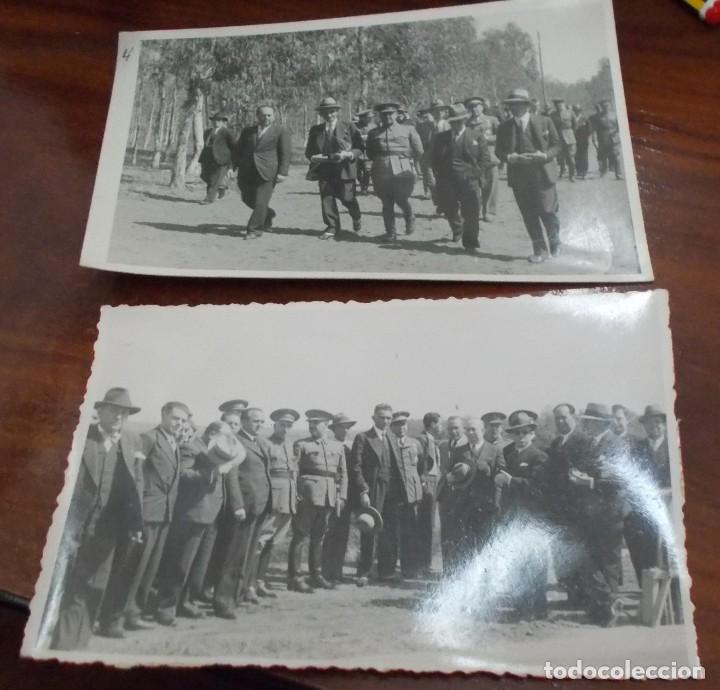 Militaria: Dos fotos de Francisco Franco. A&ntilde;os 40. Militares y gobierno. Muy raras.