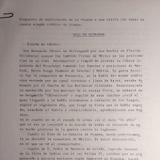 Militaria: CARPETA QUE CONTIENE DOCUMENTACIÓN PARA UNA PROPUESTA DE VISITA AL MUSEO DEL EJÉRCITO. CA. 1975.