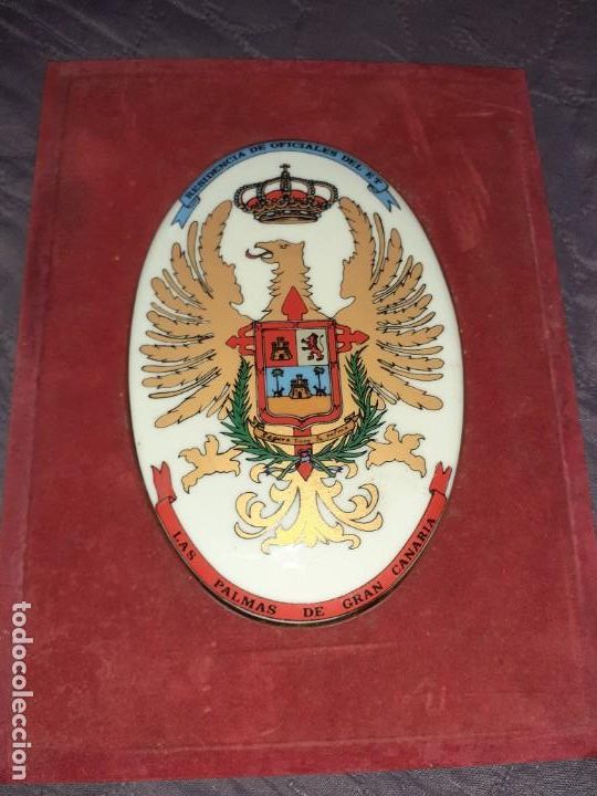 Militaria: Antigua metopa de residencia de oficiales del ejercito de tierra.militar las palmas de gran canaria.