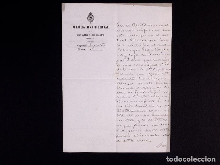 Military Antiques: QUINTAS. PRIMITIVO GONZALEZ ALCALDE DE BERLANGA DE DUERO 1912