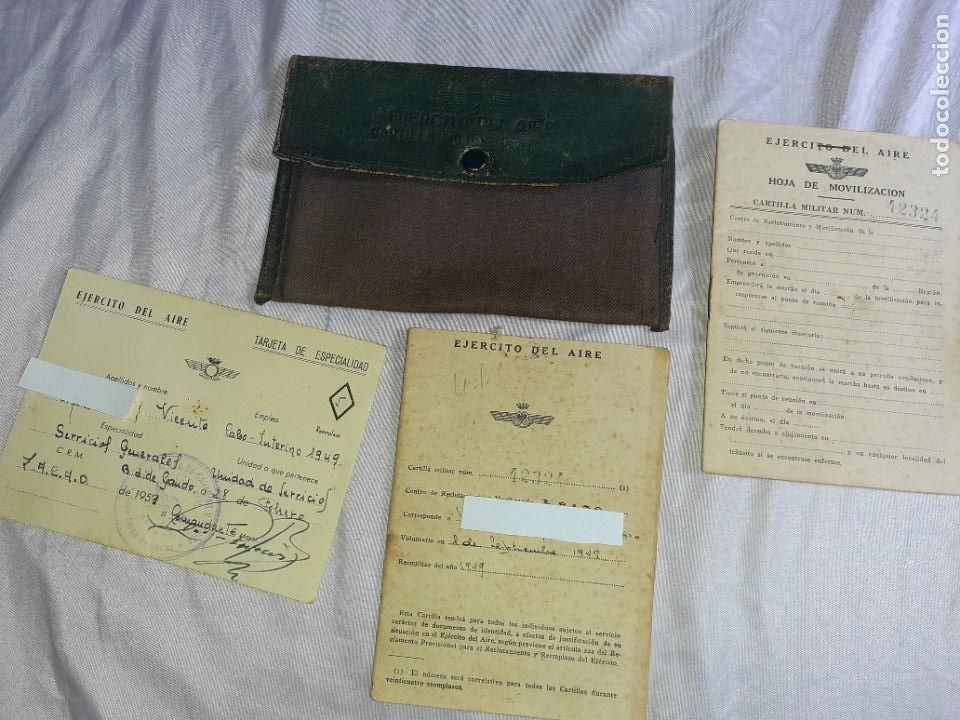 Militaria: Antigua cartilla militar de tropa ejercito del aire a&ntilde;o 1949 cabo interino.tarjeta de especialidad