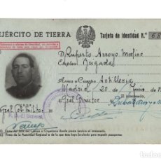 Militaria: CARNET TARJETA DE IDENTIDAD. 1955. BRIGADA DE ARTILLERÍA.. Lote 224227611