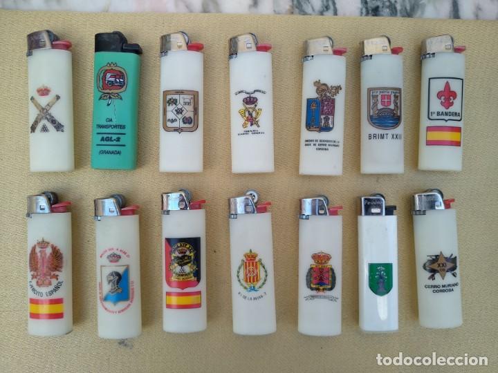 Militaria: lote mecheros ENCENDEDOR ejercito espa&ntilde;ol - Foto 1