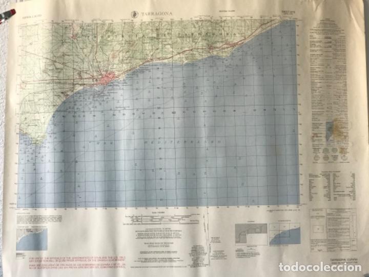 Militaria: CARTOGRAFIA 1:50 MILITAR DE ESPA&Ntilde;A Y ESTADOS UNIDOS PLANO DE TARRAGONA 1961.