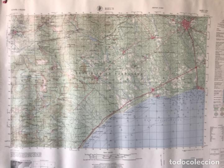Militaria: CARTOGRAFIA 1:50 MILITAR DE ESPA&Ntilde;A Y ESTADOS UNIDOS PLANO DE REUS TARRAGONA 1961.