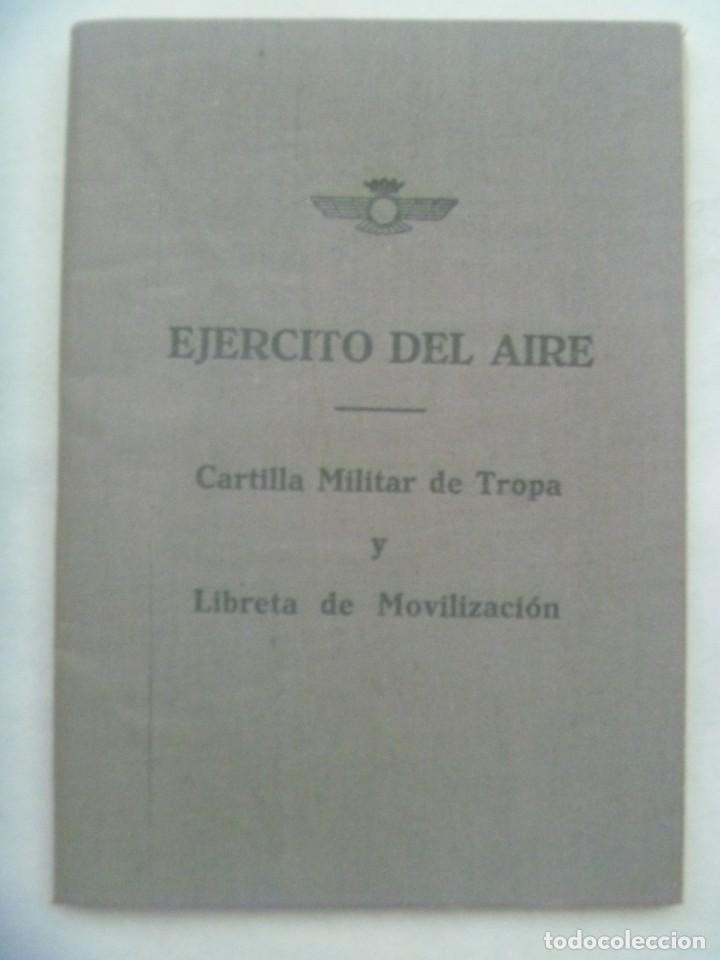 Militaria: AVIACIO : CARTILLA MILITAR DE TROPA Y LIBRETA DEMOVILIACION , EJERCITO DEL AIRE. SEVILLA, 1958