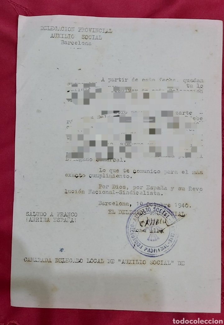 block ticket - servicio de cantina - consumició - Buy Military propaganda  and military documents on todocoleccion