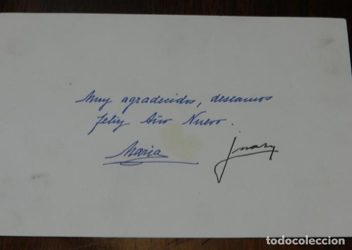 Military Antiques: TARJETA DE FELICITACION DE DON JUAN DE BORBON Y MARIA DE LAS MERCEDES, PADRES DE JUAN CARLOS I MONA