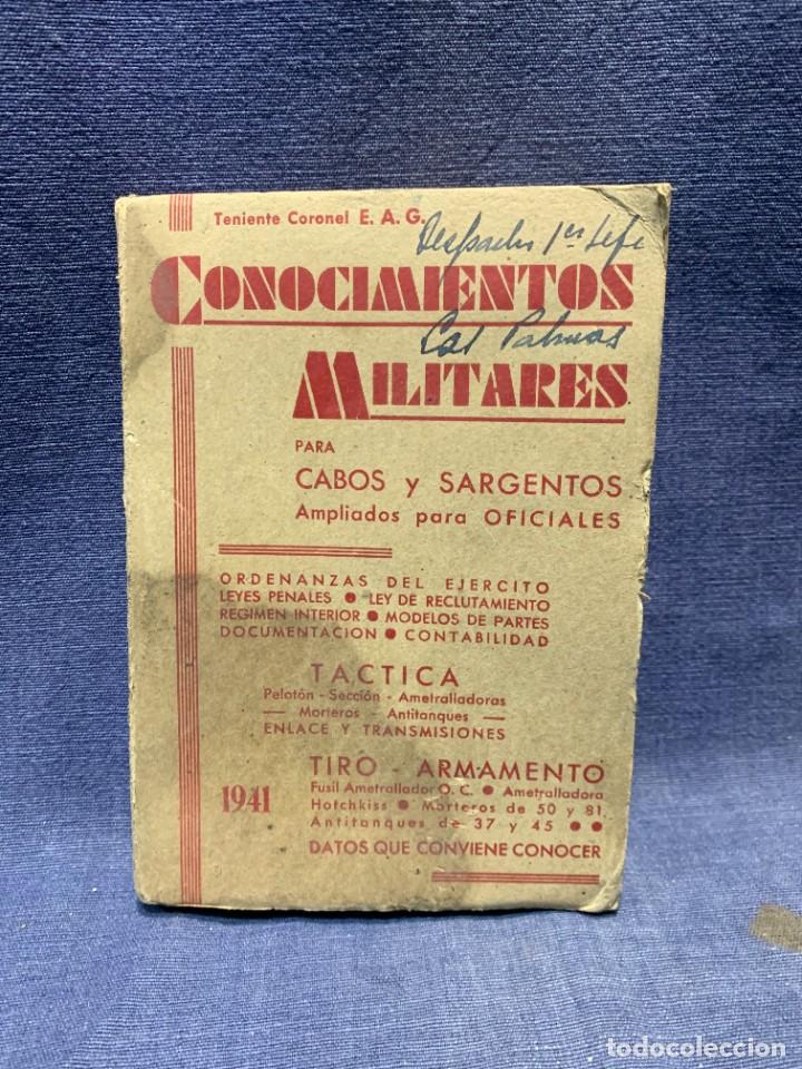 Military Antiques: CONOCIMIENTOS MILITARES CABOS SARGENTOS OFICIALES 6&ordf; ED 1941 SAETA 15X10,5CM