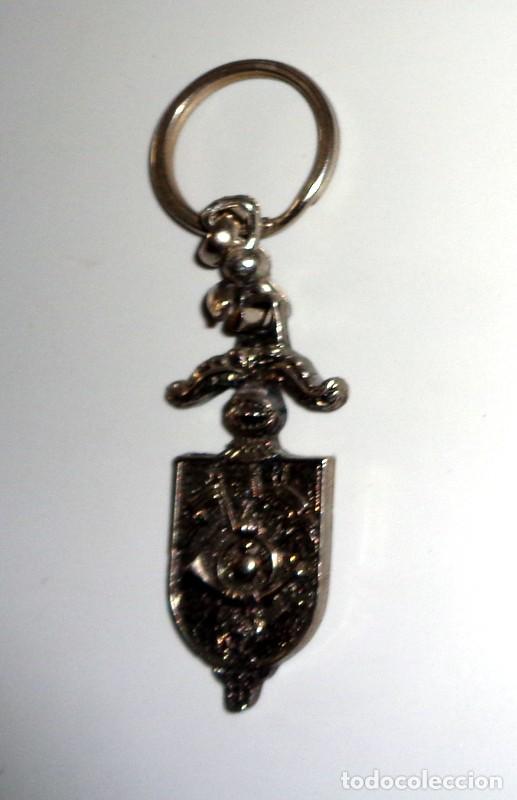 Militaria: LLAVERO EMBLEMA ACADEMIA GENERAL MILITAR ZARAGOZA - ANVERSO VIRGEN DEL PILAR - EJ&Eacute;RCITO ESPA&Ntilde;OL