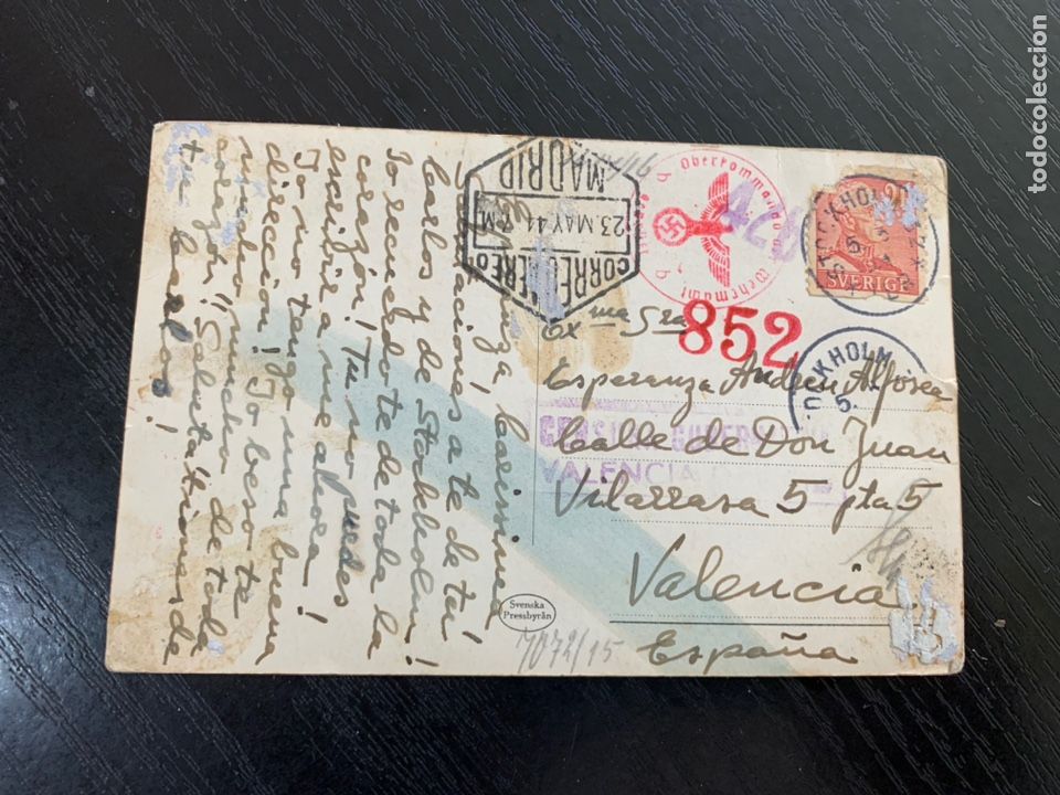 Militaria: Postal posiblemente componente divisi&oacute;n azul original - Foto 1
