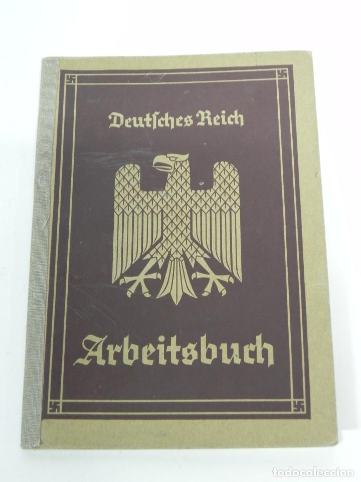 Military Antiques: LIBRO DE TRABAJO ALEMAN ARBEITSBUCH. TERCER REICH. II GUERRA MUNDIAL. NAZI. FURHER. 1936 A 1939.