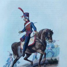 Militaria: ORIGINAL - GRABADO COLOR - GUERRAS REVOLUCIONARIAS 1792-1802 - UNIFORMES MILITARES - OLD ENGRAVING
