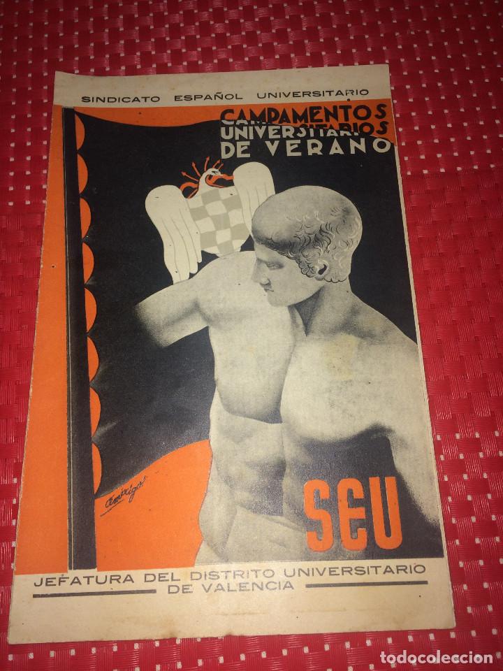 Military Antiques: SINDICATO ESPA&Ntilde;OL UNIVERSITARIO - SEU - CAMPAMENTOS DE VERANO en VALENCIA - A&ntilde;os 40