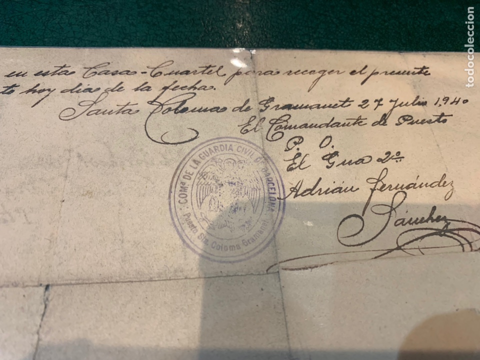 Militaria: Documento Comisi&oacute;n Clasificadora de Prisioneros y Presentados - Foto 6