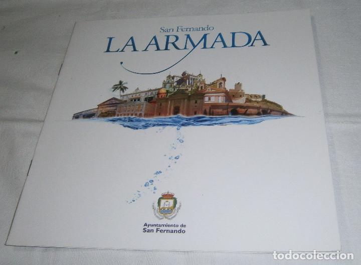 Militaria: folleto de la armada San Fernando (Cadiz) historia contada en espa&ntilde;ol e ingles