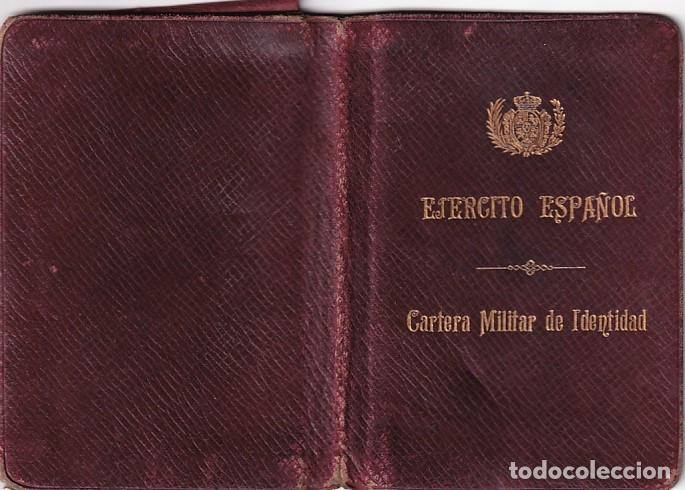 Militaria: Ejercito espa&ntilde;ol Cart&oacute;n militar de identidad. Infanter&iacute;a 1912