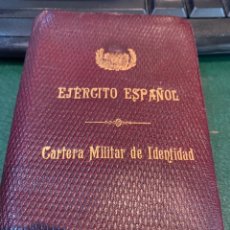 Militaria: CARTERA MILITAR DE IDENTIDAD EJÉRCITO ESPAÑOL - COMISARIO DEL EJÉRCITO DE 1 CLASE - DE 1930 -. Lote 248961425