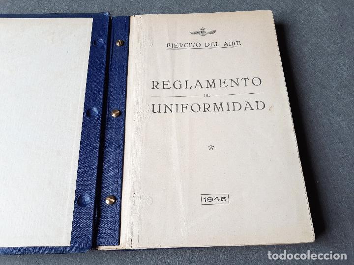 Militaria: REGLAMENTO DE UNIFORMIDAD DEL EJ&Eacute;RCITO DEL AIRE. 1946 - Foto 4