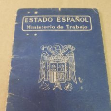 Militaria: CARTILLA PROFESIONAL ESTADO ESPAÑOL CARTAGENA MURCIA 1948 FRANQUISMO FET Y LAS JONS. Lote 253467585