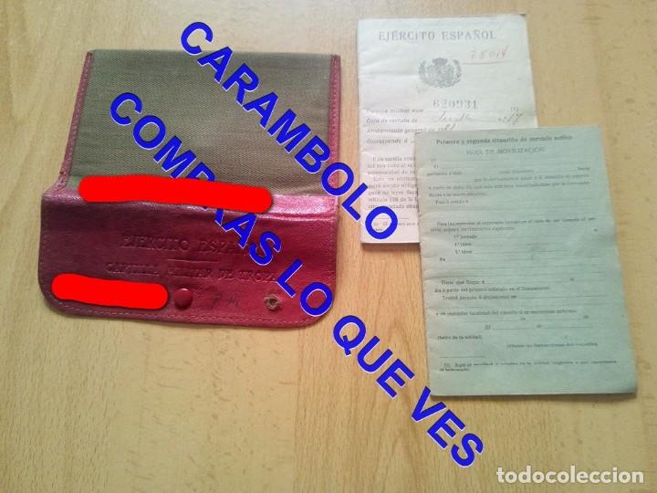 Military Antiques: MASON SEVILLANO REPRESALIADO CARTILLA MILITAR CON SU NOMBRE ESCRITO EN LA FUNDA MASONERIA CJ9