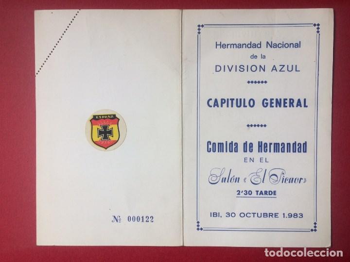 Militaria: DIVISI&Oacute;N AZUL CAP&Iacute;TULO GENERAL 1983 - Foto 1
