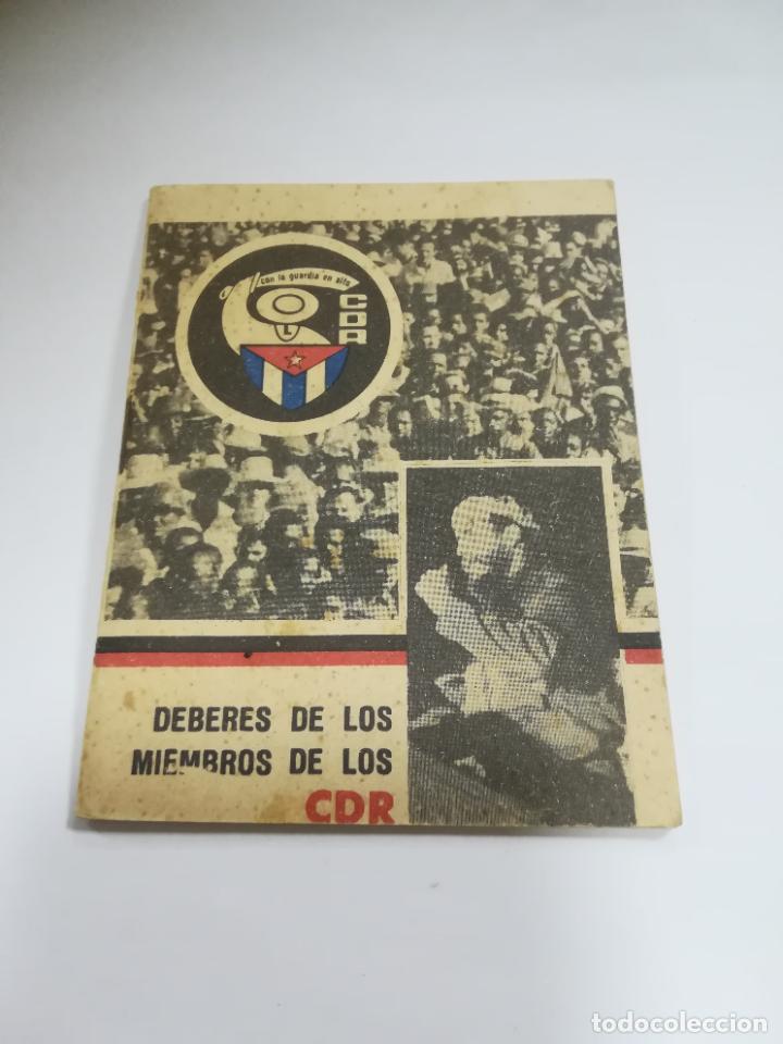 Militaria: CUBA. CARNET CDR. DEBERES DE LOS MIEMBROS. FIDEL CASTRO. 1968. VER INTERIOR.