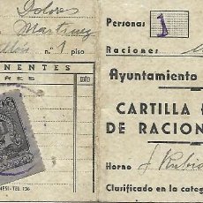 Militaria: CARTILLA DE RACIONAMIENTO PARA EL PAN, AÑO 1941 DE ALGEMESI, VALENCIA