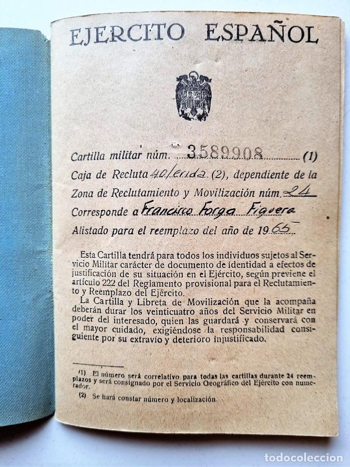 Military Antiques: Cartilla Militar de Tropa y Libreta de Movilizaci&oacute;n Ejercito Espa&ntilde;ol 1965
