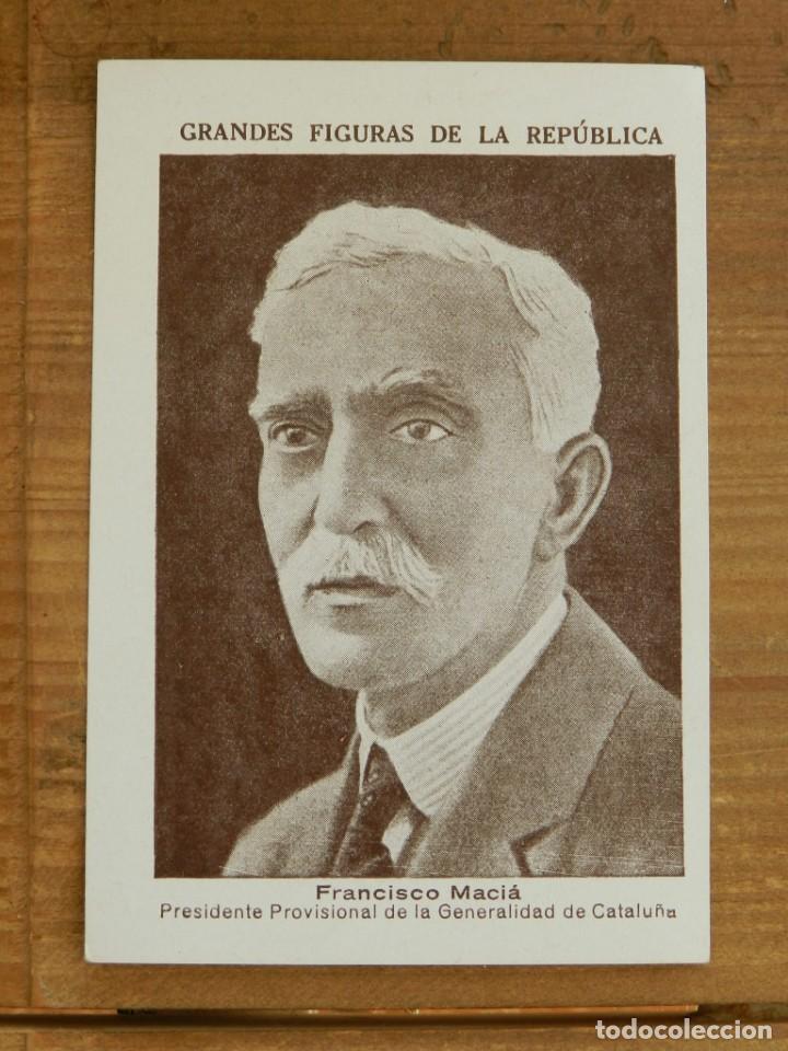 Militaria: GRANDES FIGURAS DE LA REPUBLICA, FRANCISCO MACIA, PRESIDENTE PROVISIONAL DE LA GENERALIDAD DE CATALU