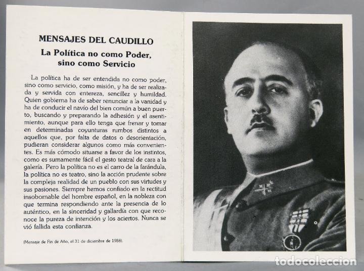 Militaria: Recordatorio aniversario Francisco Franco Bahamonde 20 noviembre 1975 Fundaci&oacute;n mensajes 1993